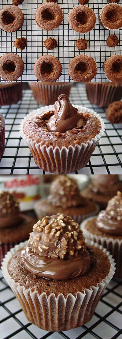 muffin com nutella