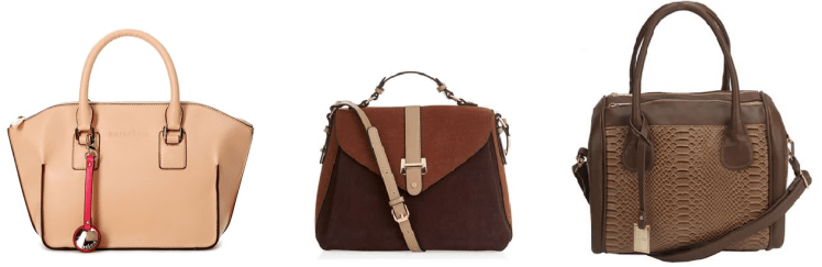 Bolsa Estruturada Macadamia - R$149.90 -http://goo.gl/YHLu1W Bolsa Marsala Accessorize - R$249.00 - http://goo.gl/Z3NlHF Bolsa Le Postiche - R$139.90 - http://goo.gl/pIv1Uu 