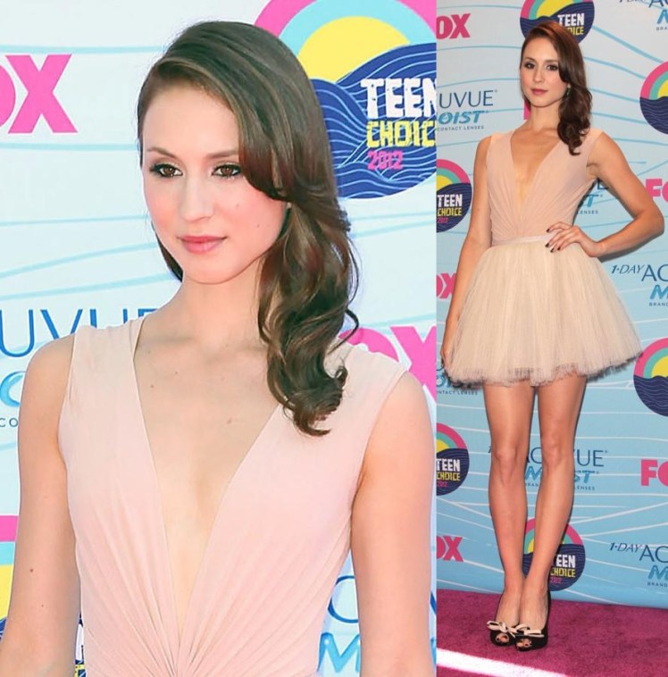 Troian Bellisario,  at the 2012 Teen Choice Awards held at the Gibson Amphitheatre - Arrivals Universal City, California - 22.07.12 Mandatory Credit: FayesVision/WENN.com